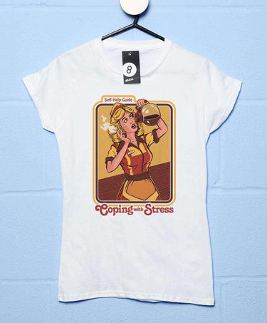 Steven Rhodes Coping With Stress Womens T-Shirt 8Ball